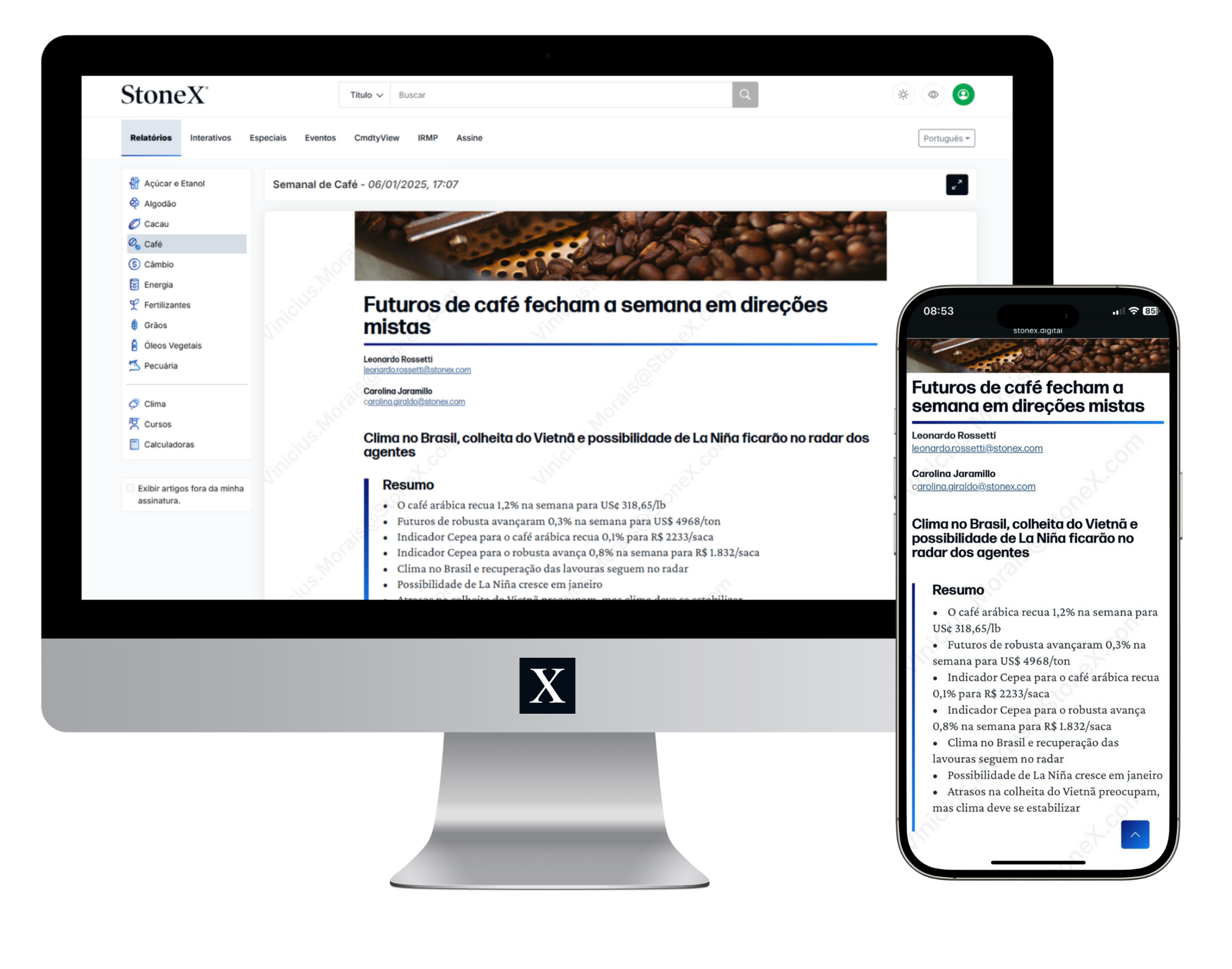 Café Plus - Relatórios de Mercado